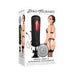 Packaging of Zero Tolerance Sasha Grey's Girlfriend Experience vibrating and tightening stroker with earbuds and model in lingerie.
