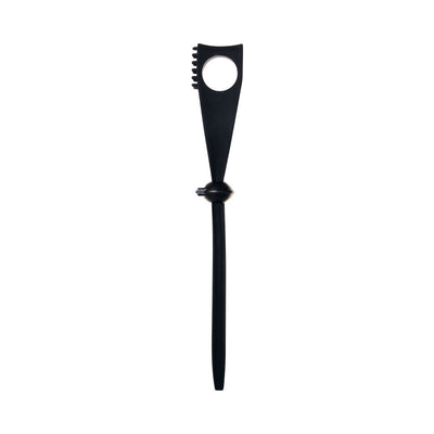 ZT Black Tie Affair sleek black silicone cock tie with adjustable ring and textured detail.