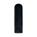 Sleek black rechargeable bullet vibrator with smooth silicone finish and power button at the base.