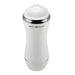 White dual-ended stroker with ergonomic grip and chrome accents from Zero Tolerance, featuring a soft textured sleeve.