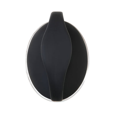 Top view of ZT The Handyman Black prostate stimulator with smooth ergonomic design and sleek black finish.