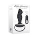 Packaging of Zero Tolerance The Handyman Black prostate stimulator with remote control, featuring silicone material and rechargeable design.