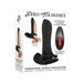 Packaging of Zero Tolerance Vibrating Girth Enhancer in black with remote control and product features highlighted.