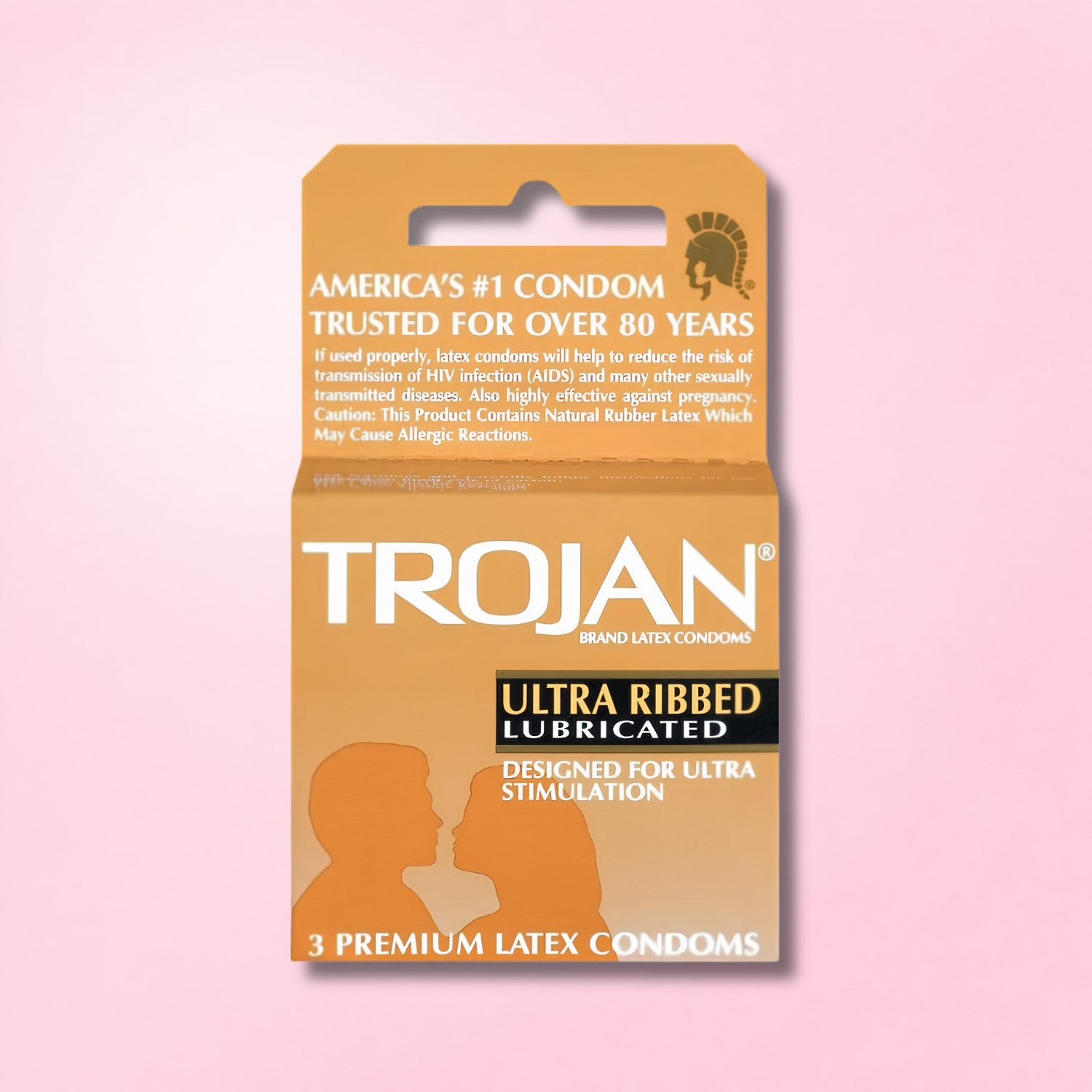 Three different condom packages including LifeStyles SKYN Elite, Durex Classic, and Trojan Magnum Gold Collection.