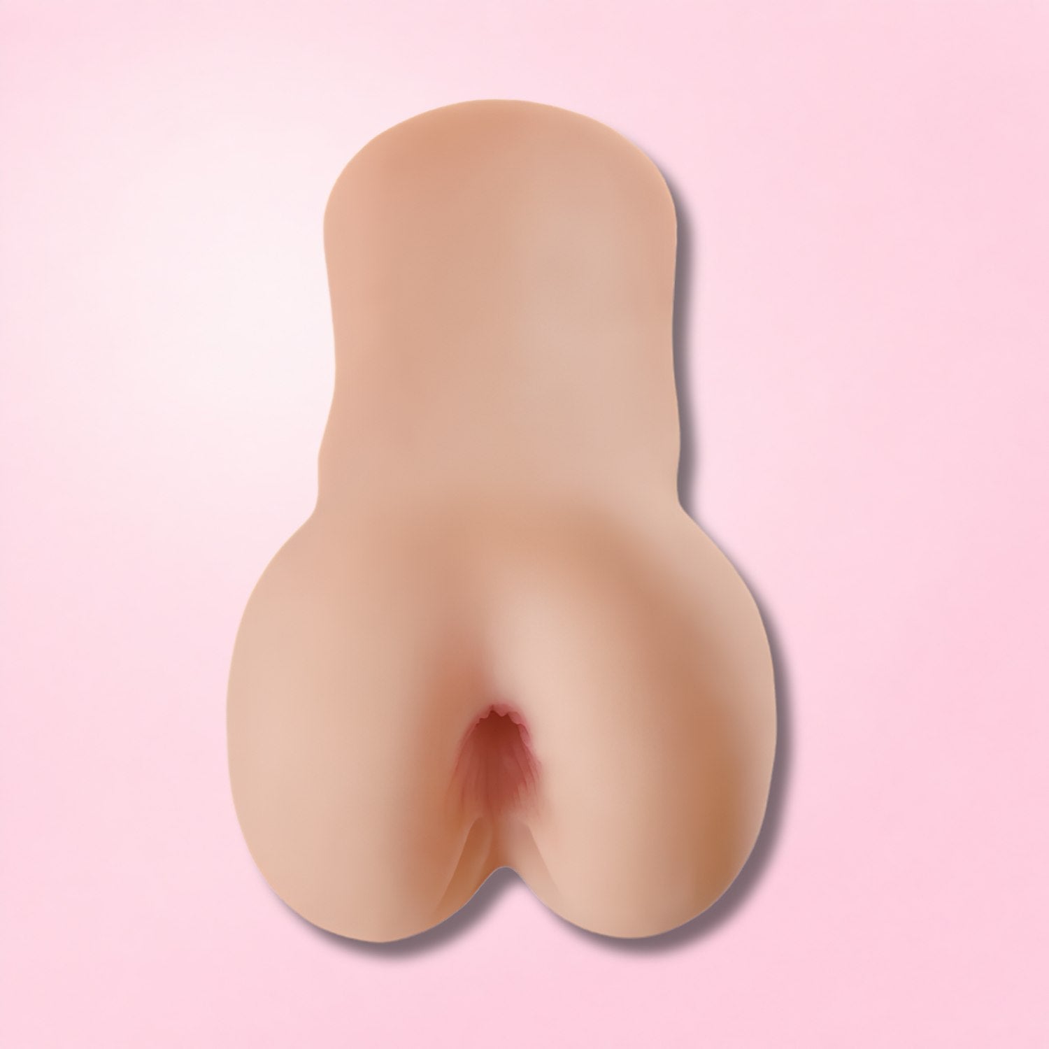 Two realistic anal masturbators in light and dark skin tones, designed with lifelike details for authentic pleasure.